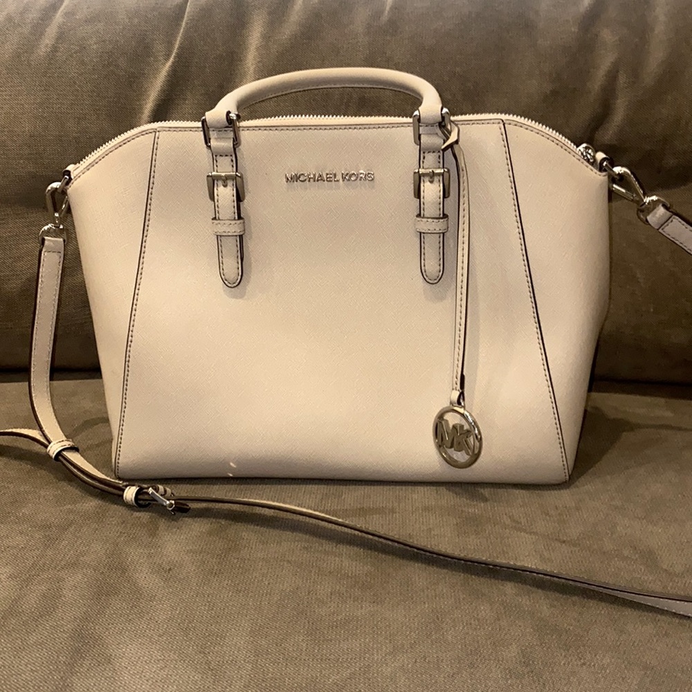 Michael Kors Ciara Large Saffiano Leather Satchel